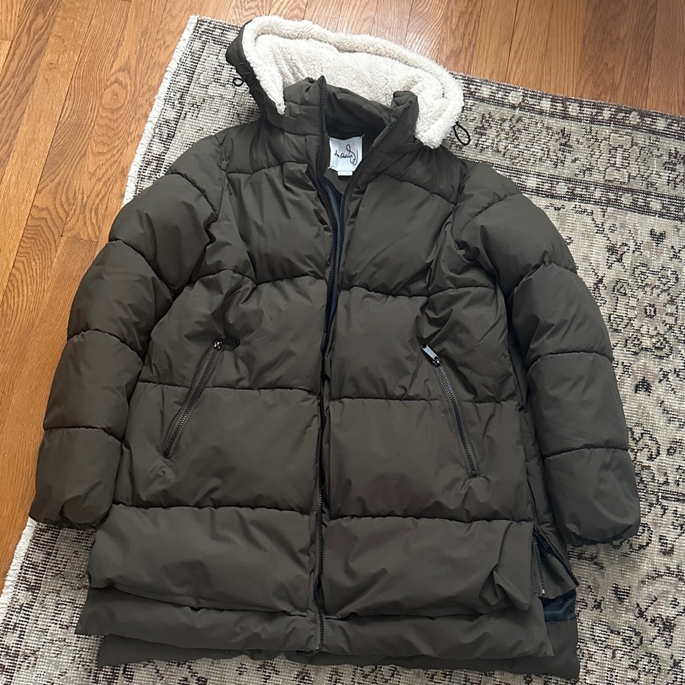 Olive green Sam Edelman puffy coat